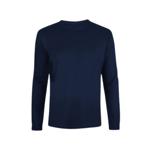 Polo Manga Larga Azul Jersey 20/1