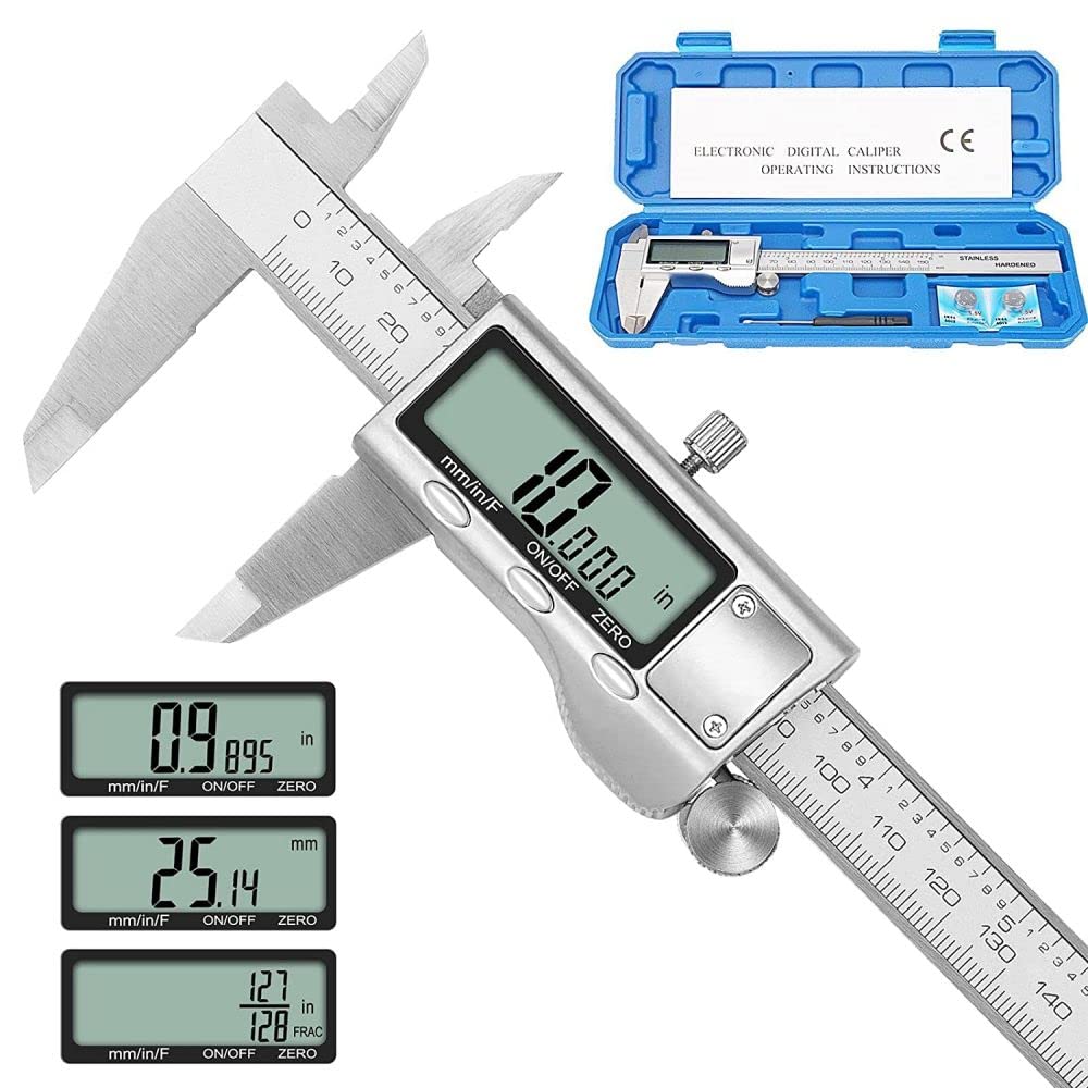 Vernier digital de acero inoxidable (150 mm / 6")