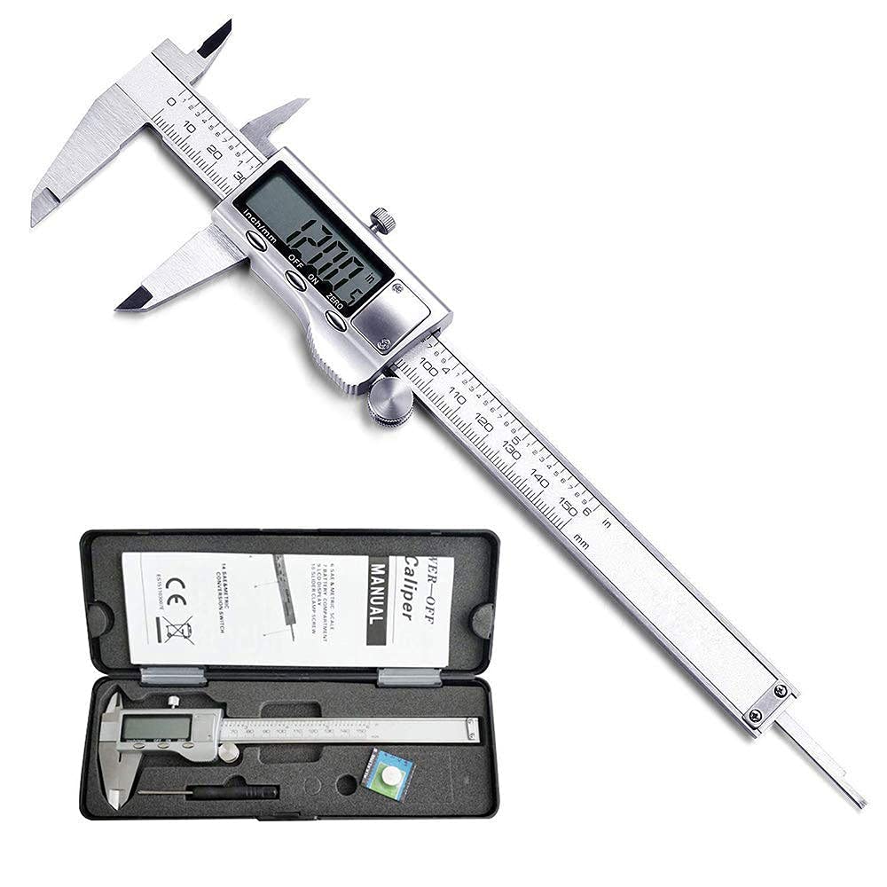 Vernier digital de acero inoxidable (150 mm / 6")